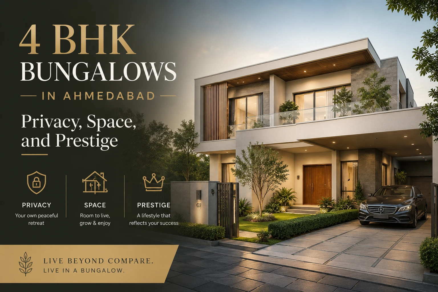 4 BHK Bungalows in Ahmedabad | Privacy, Space & Luxury Living 