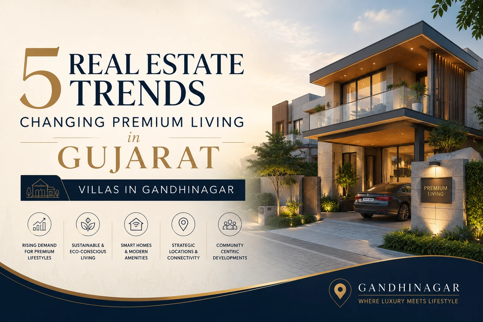 5 Real Estate Trends Changing Premium Living in Gujarat | Villas in Gandhinagar