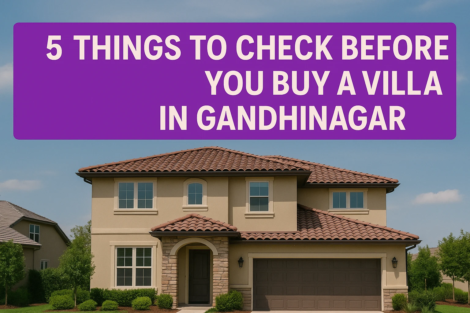 5 Things to Check Before You Buy a Villa in Gandhinagar | Saamarth Group