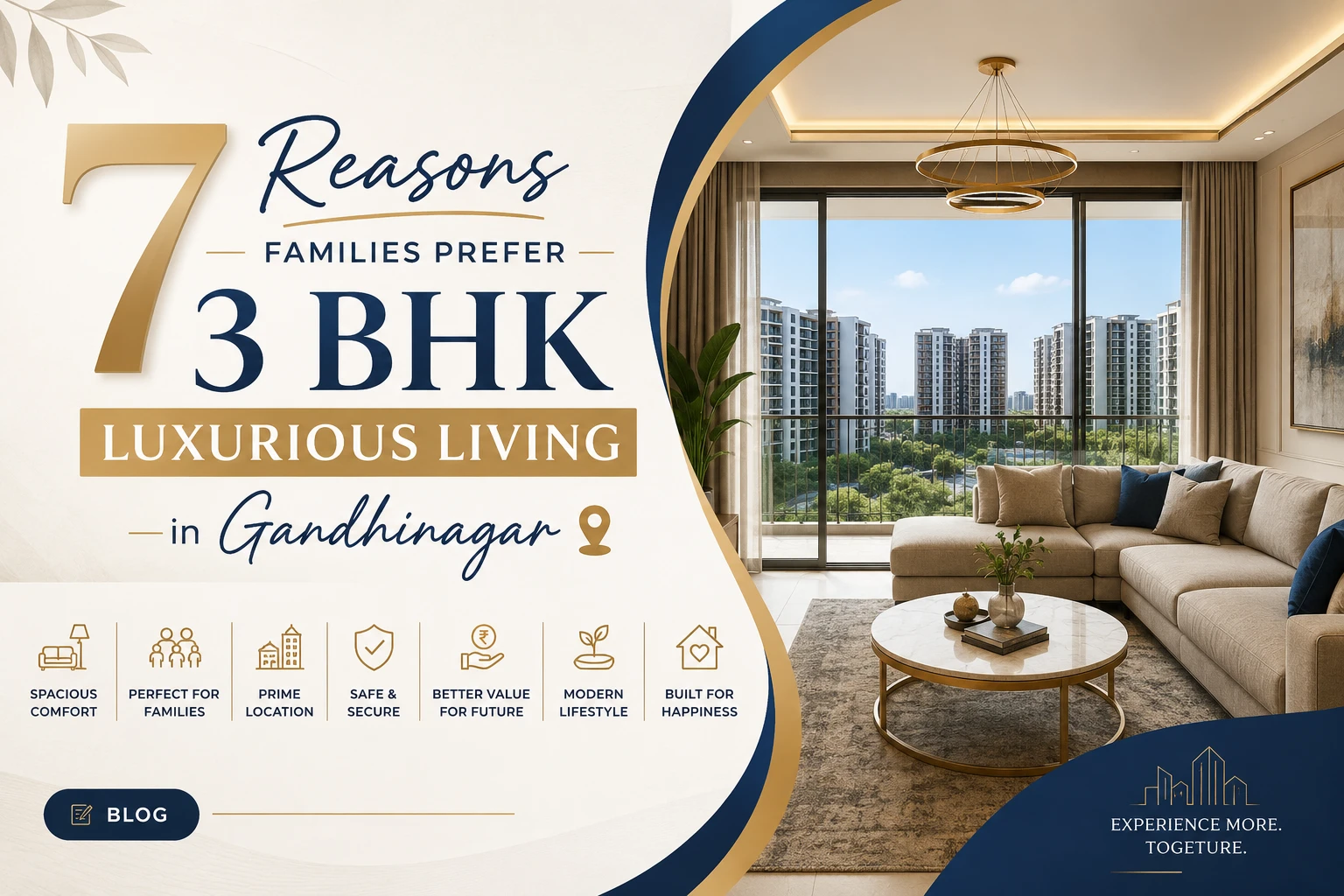 7 Reasons Families Prefer 3 BHK Luxurious Living in Gandhinagar