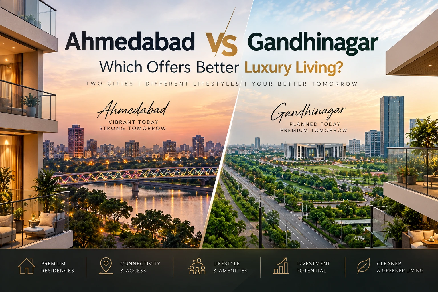 Ahmedabad vs Gandhinagar: Which Offers Better Luxury Living?