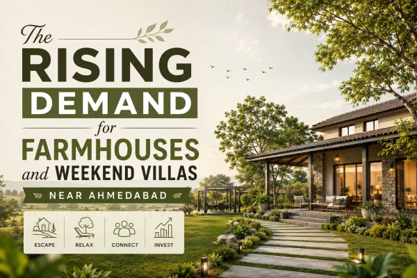 The Rising Demand for Farmhouses and Weekend Villas Near Ahmedabad
