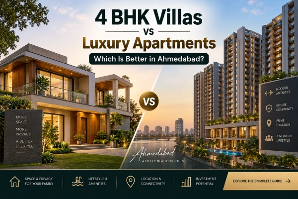 4 BHK Villas vs Luxury Apartments: Which Is Better in Ahmedabad?
