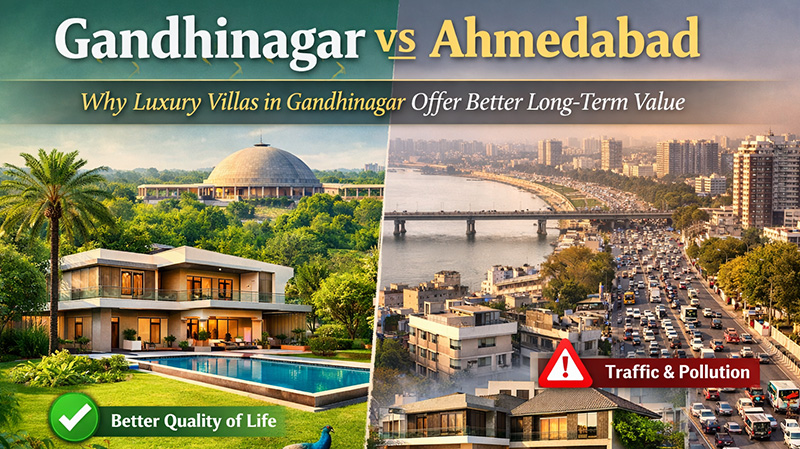 Gandhinagar vs Ahmedabad: Which City Gives You Better Long-Term Value for Your Home?