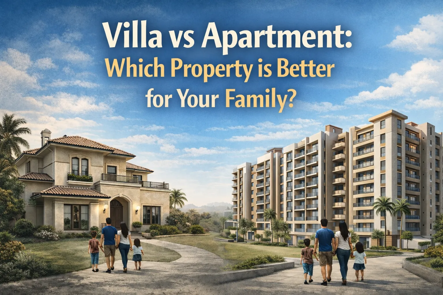Villa vs Apartment: Which Is Better? | Villas for Sale in Gandhinagar Guide