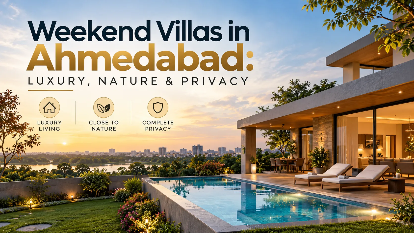 Weekend villas in Ahmedabad offering luxury, nature and privacy